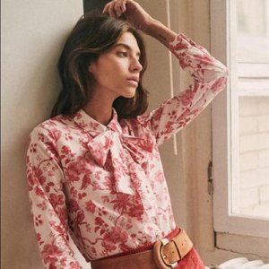 Sezane Lives (Lady) shirt in Red Liberty